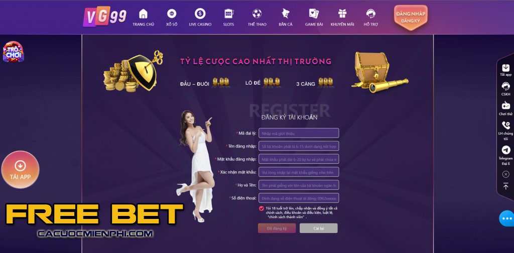 Các bước để tham gia và nhận ưu đãi 68K Vbo99 - Vbo99