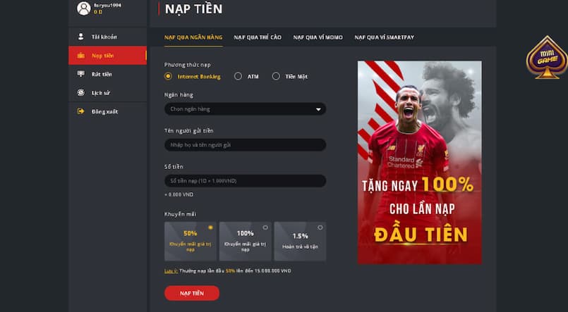 Nạp và rút tiền nhanh chóng (Ee88) - Ee88
